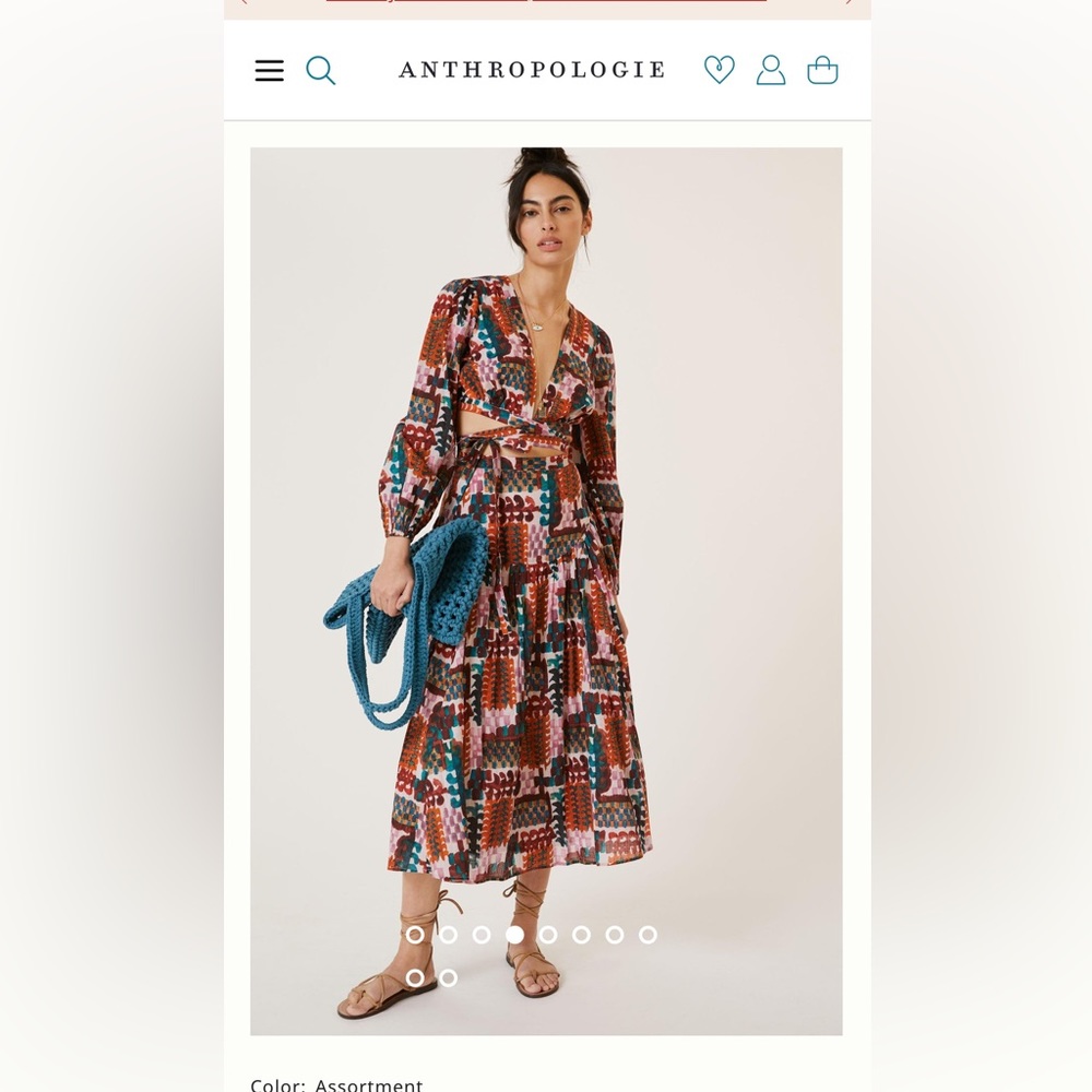 Abstract Skirt Set